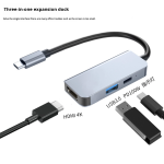 Type-C Docking Station Factory - 5-in-1 with HDMI Cable HD Monitor Hub USB 3.0 Screen Projection