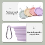 Travel Pet Bowl Supplier - Convenient Foldable Silicone Eco-Friendly Durable Feeding