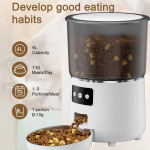 Smart Pet Feeder Supplier - Automatic 4L Cat Dog Feeder Wifi-Controlled Solid Pattern Meal