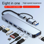 USB C Hub Manufacturer - USB 3.0 Type-C Hub 5 1 Multi-Port Docking Station for Laptop Tablet