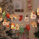 Christmas Lights Supplier - Santa Claus Snowman LED Colorful String Lights Decoration