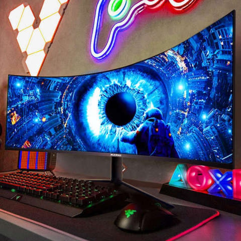 Gaming Screen Supplier - 38 Inch Curved 4K 144Hz Display for PC Design with Typec/Speaker