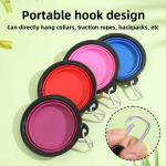 Collapsible Pet Bowl Manufacturer - 350ml/1000ml Portable Silicone Bowl Foldable Hot