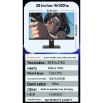 Computer Monitor Factory - Wholesale 27inch 4K IPS Panel Gaming 32 Design Ultra-Clear Type-C