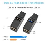USB Hub Adapter Factory - USB 3.0/2.0 High-Speed 3-Port Splitter with Type C Wireless Charger
