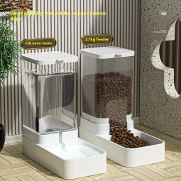 Automatic Pet Feeder Supplier - Gravity Feeder Water Dispenser Set Large Capacity