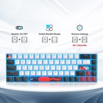 Mechanical Keyboard Supplier - 68-Key 60% Gaming LED Backlit Wired Custom Switches