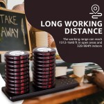 Restaurant Pager System Manufacturer - 2025 Long Range with 20 Coasters Buzzer Vibration