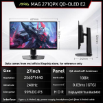 Gaming Monitor Factory - OLED 27Inch High-Refresh 2K 0.03ms 240hz 360hz with DP HD