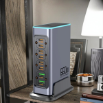 GaN Charger Manufacturer - Gallium Nitride Pd100W Multi-Port Fast Charger for Mobile Phones