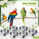 Bird Feeder Supplier - Brazil Stainless Steel Anti-Chewing Food Cup Bowl for Parrot