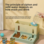 Automatic Pet Dispenser Factory - Drinking Water Feeder Freeze-Dried Food Storage Eco