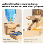 Automatic Pet Feeder Supplier - Cage Plastic Hanging Water Dispenser Cat Drinking Bowl