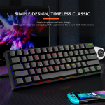 Gaming Keyboard Manufacturer - 2025 Custom Mini 61-Keys RGB LED Backlit Mechanical USB