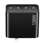 Wall Charger Supplier - USB C 130W Foldable Travel 4 Type C PD 3.0 Charger Block Quick