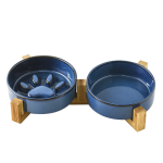 Ceramic Pet Bowl Manufacturer - Wholesale Custom Multi Colors Non Slip with Steel Stand