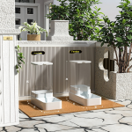 Automatic Pet Feeder Supplier - Gravity Feeder Water Dispenser Set Large Capacity