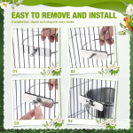 Bird Feeder Supplier - Brazil Stainless Steel Anti-Chewing Food Cup Bowl for Parrot