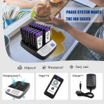 Restaurant Calling System Supplier - 2025 Guest Service System with 16 Wireless Pagers
