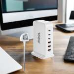 USB Charging Station Supplier - 2025 New 160W Fast Charger 6-Port USB-C Charging Station Hub