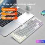 Mechanical Keyboard Supplier - 68-Key Wired New Dual-Color RGB Luminous with Key Line Separation