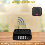 Wireless Paging System Factory - 2025 TD183 Pager System 2624ft Working 20h Standby