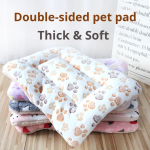 Pet Bed Mat Manufacturer - Wholesale Thick Plush Coral Fleece Cat Dog Bed Solid Pattern