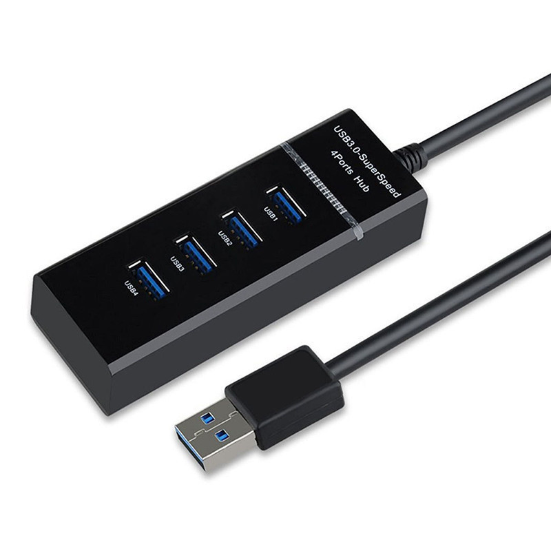USB Hub Factory - USB 3.0 One-to-Four High-Speed Hub 4-Port Splitter Expansion with Charging