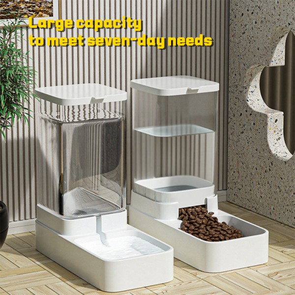 Gravity Pet Feeder Supplier - Automatic Dog Feeder Water Dispenser Large Capacity