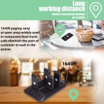 Restaurant Pager System Supplier - 2025 Long Range 984ft with Touch Keyboard 16 Buzzers