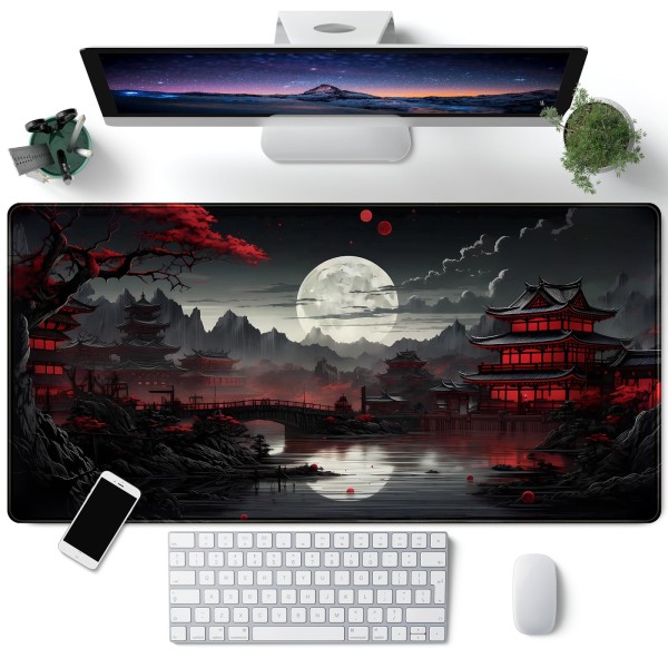 Gaming Mousepad Supplier - Riverside Full Moon XXL Mousepad Keyboard Pad Large Desk