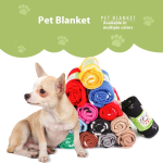 Pet Blanket Manufacturer - Paw Print Blanket Cat and Dog Mat for Winter Warmth