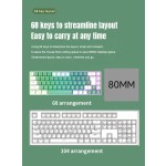 Mechanical Keyboard Factory - 2025 Mini RGB Gaming 68-Key Anti-ghosting Wired BT Green