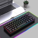 Computer Keyboard Supplier - 2025 Russian 61-Keys Wired RGB Luminous Blue Switches USB
