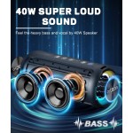 Bluetooth Speaker Manufacturer - 40W Loud Stereo Portable IPX7 Waterproof with Deep Bass/LED