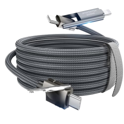 Charging Cable Manufacturer - 6.6ft 240W USB C Braided Fast Charging Multi Charger Cord