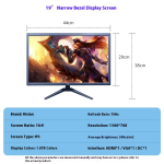 LCD Monitor Supplier - TOP Hot High-definition Flat Borderless IPS Display for Office