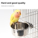 Bird Feeding Cups Factory - Eco-Friendly Stainless Steel Parrot Cups with Clamp Holder