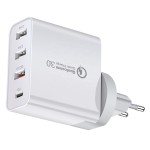 Wall Adapter Manufacturer - 2025 USB Type-C PD 4 48W Travel Portable with 4 USB Ports for