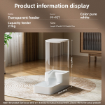 Auto Pet Feeder Manufacturer - Plastic Dog Cat Water Dispenser Refillable Drinking