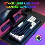 Gaming Keyboard Factory - Hot Sale 87% Mini RGB Backlight ABS Membrane Wired 87 Keys