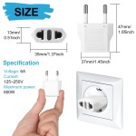 Travel Adapter Supplier - 2025 Hot Items-Portable EU/US Plug Adaptor Euro/USA Outlet USB