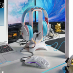 Gaming Headphone Stand Factory - Integrated USB Hub RGB Lighting with Aluminium PC Plastic