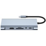 Type-C Hub Supplier - Wholesale 11in 1 TYPE-C to HDMI+USB3.0 5.0gbs+usb2.0+RJ45 100W+VGA