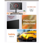 Computer Monitor Supplier - 27inch 1K 2K 75Hz 165Hz 99%RGB HD Low Blue Light LCD Desktop