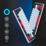 Mechanical Keyboard Supplier - 68-Key 60% Gaming LED Backlit Wired Custom Switches