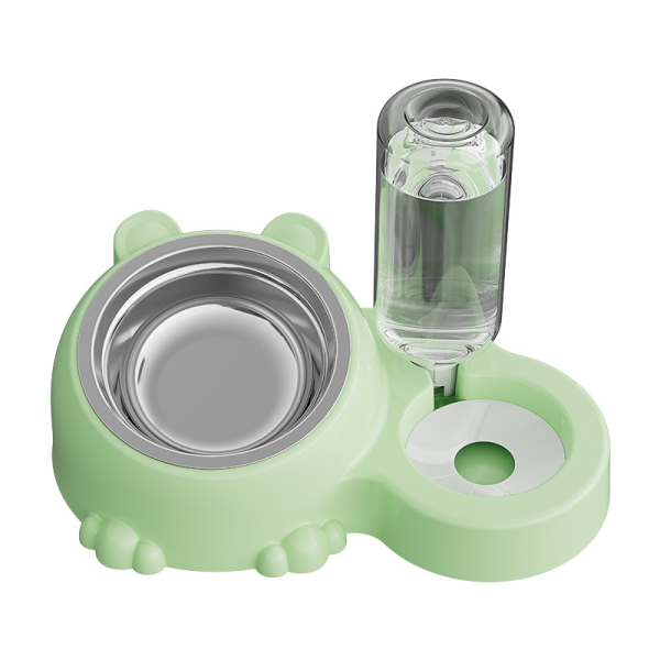 Pet Feeder Factory - Automatic Products Green Food Feeder with Stainless Steel