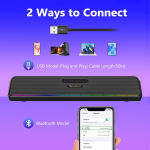 Desktop Audio Manufacturer - E3571 Wireless RGB Large Desktop Audio Radio Multi-Function