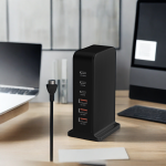USB Charging Station Supplier - 2025 New 160W Fast Charger 6-Port USB-C Charging Station Hub