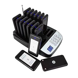 Restaurant Pager System Factory - 2025 Hot Items with 16 Wireless Call Buzzers Social